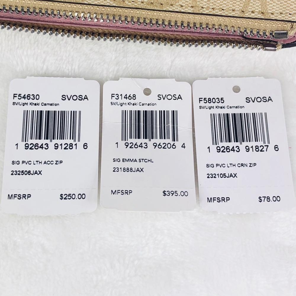 3PCS Coach Emma Satchel Wallet Wristlet Set - Picture 8 of 8